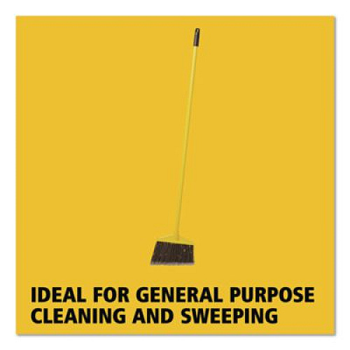 Rubbermaid Commercial 7920014588208, Angled Large Broom, 46.78" Handle, Gray/Yellow (637500GY)