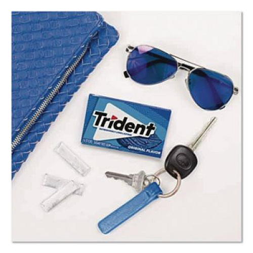Trident Sugar-Free Gum, Original Mint, 14 Sticks/Pack, 12 Pack/Box (12546)