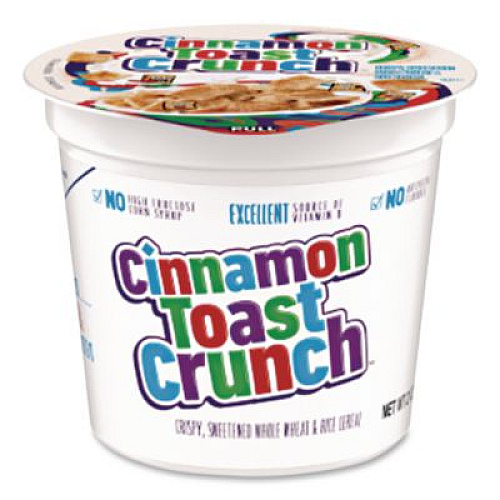 General Mills Cinnamon Toast Crunch Cereal, Single-Serve 2 oz Cup, 6/Pack (SN13897)