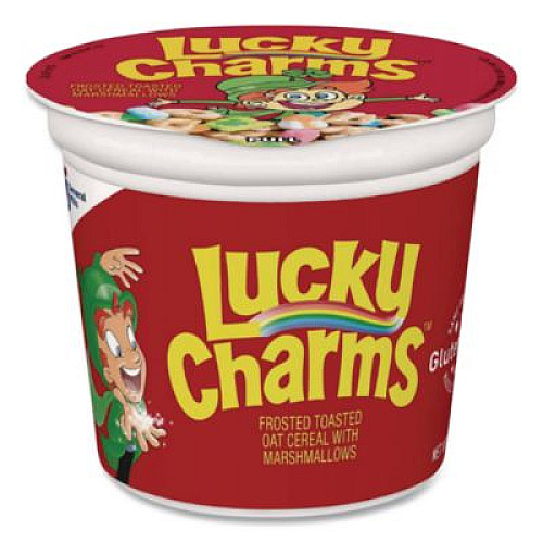 General Mills Lucky Charms Cereal, Single-Serve 1.73 oz Cup, 6/Box (SN13899)
