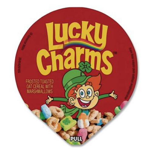 General Mills Lucky Charms Cereal, Single-Serve 1.73 oz Cup, 6/Box (SN13899)