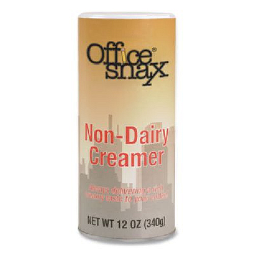 Office Snax Powdered Non-Dairy Creamer, Regular, 12 oz Canister, 24/Carton (00020CT)