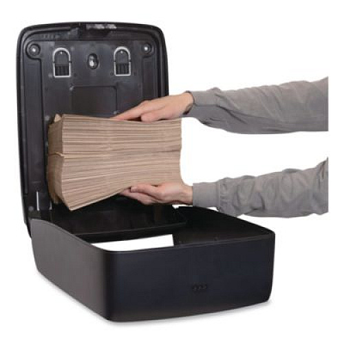 GEN Folded Towel Dispenser, 11.96 x 5.21 x 16.08, Black (1608B)