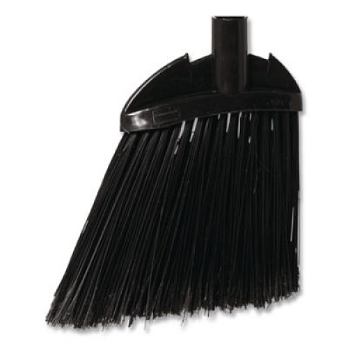 Rubbermaid Commercial Angled Lobby Broom, Poly Bristles, 35" Handle, Black (637400BLA)