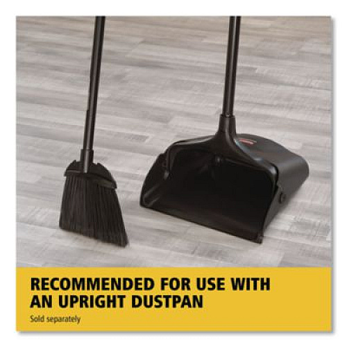 Rubbermaid Commercial Angled Lobby Broom, Poly Bristles, 35" Handle, Black (637400BLA)