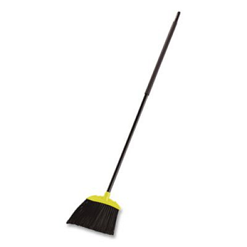 Rubbermaid Commercial Jumbo Smooth Sweep Angled Broom, 46" Handle, Black/Yellow (638906BLAEA)