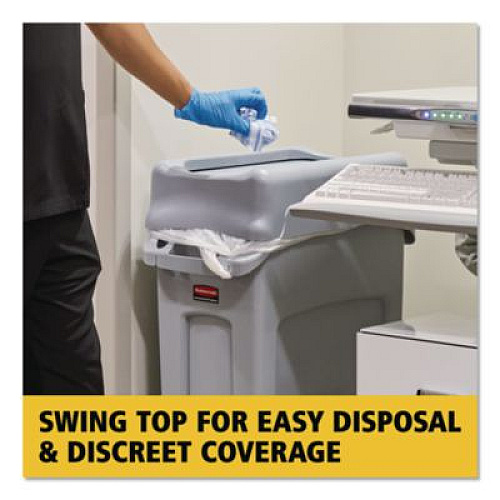 Rubbermaid Commercial Swing Lid for Slim Jim Waste Container, Gray (267360GY)