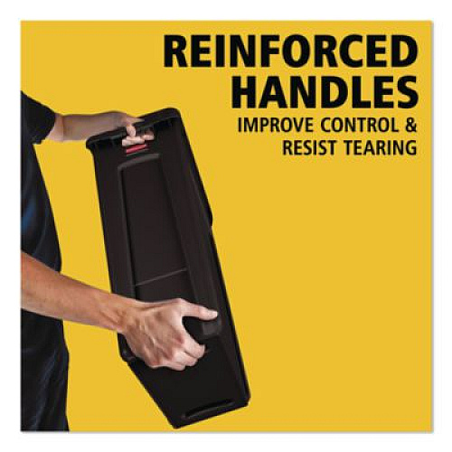 Rubbermaid Commercial Slim Jim with Venting Channels, 23 gal, Plastic, Black (354060BK)