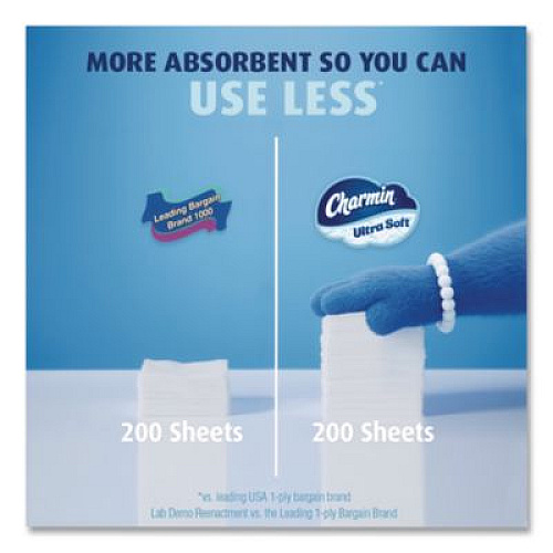 Charmin Ultra Soft Bathroom Tissue, Mega Roll, Septic Safe, 2-Ply, White, 208 Sheets/Roll, 12 Rolls/Pack (17579PK)