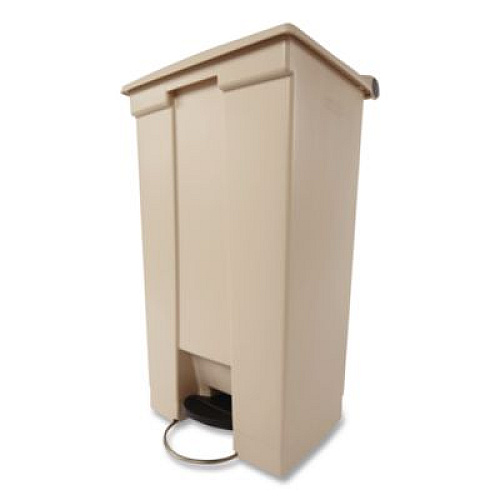 Rubbermaid Commercial Legacy Step-On Receptacle, 23 gal, Polyethylene, Beige (614600BG)