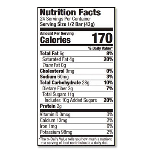 Bobo's Oatmeal Bars, Peach, 3 oz Individually Wrapped, 12/Box (00058)