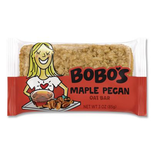 Bobo's Oatmeal Bars, Maple Pecan, 3 oz Individually Wrapped, 12/Box (00059)