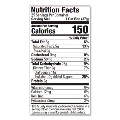 Bobo's Stuff'd Oatmeal Bites, Peanut Butter and Jelly, 1.3 oz Individually Wrapped, 25/Box (00216)