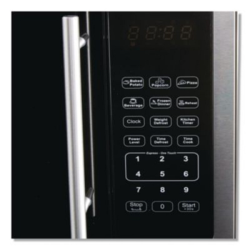 Avanti 1.5 cu ft Countertop Microwave, 1,000 W, Stainless Steel/Black (MT150V3S)