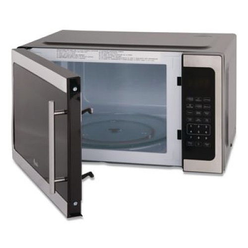 Avanti 1.5 cu ft Countertop Microwave, 1,000 W, Stainless Steel/Black (MT150V3S)