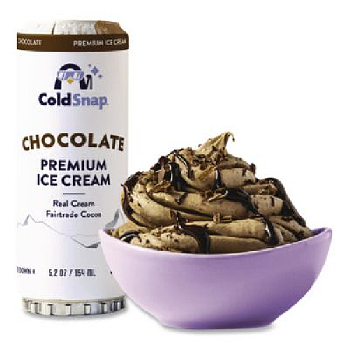 Ice Cream Pod, Chocolate, 5.2 oz Single Serve Pod for ColdSnap Machine, 12/Carton (600039)
