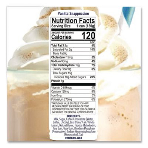 French Vanilla Snappuccino Frozen Latte Pod, 7. 1 oz Pod for ColdSnap Machine, 12/Carton (600041)