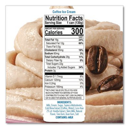 Ice Cream Pod, Coffee, 5.2 oz Single Serve Pod for ColdSnap Machine, 12/Carton (600089)