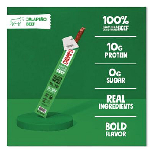 Chomps Jalepeno Beef Meat Stick, 1.15 oz Stick, 24/Box (ZHO00425)