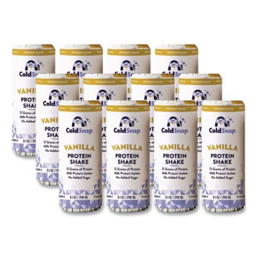 Vanilla Protein Shake Pod, 8.1 oz, Single Serve Pods for ColdSnap Machine, 12/Carton (100619)