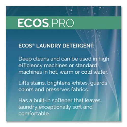 ECOS PRO Free and Clear Laundry Detergent, HE Compatible,128 oz Bottle, 4/Carton (PL976404)