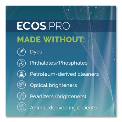 ECOS PRO Free and Clear Laundry Detergent, HE Compatible,128 oz Bottle, 4/Carton (PL976404)