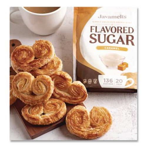 Javamelts Flavored Sugar, Caramel, 1.5 lb Bag (JMT55383)