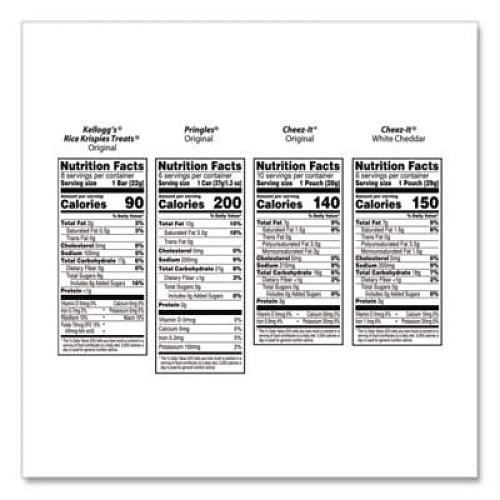 Mega Variety Pack, Cheez-Its, Pringles, Rice Krispies, Individually Wrapped, 30/Box (KEE00149)