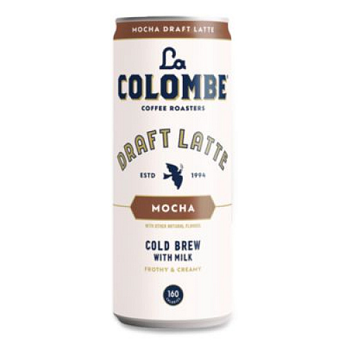 La Colombe Draft Latte Cold Brew, Mocha Latte, 11 oz Can, 12/Carton (LCT00500)