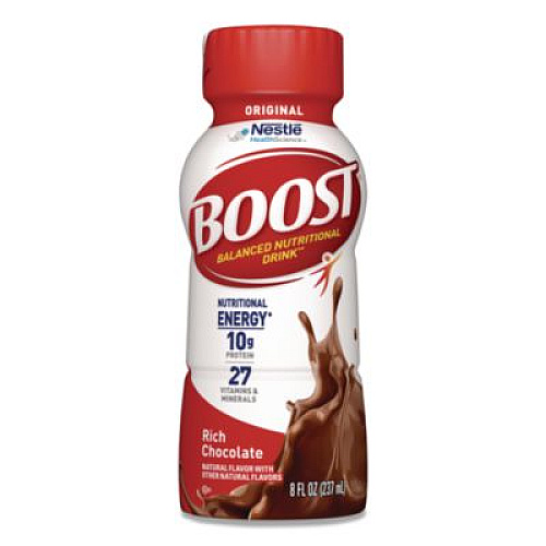 Boost Original Nutritional Drink, Rich Chocolate, 8 oz Bottle, 24/Carton (ZHC48120)