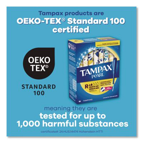 Tampax Pearl Tampons, Super Absorbency, 36/Pack (00370)