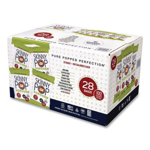 SkinnyPop Popcorn, Original, 0.65 oz Bag, 28/Carton (SKP00462)