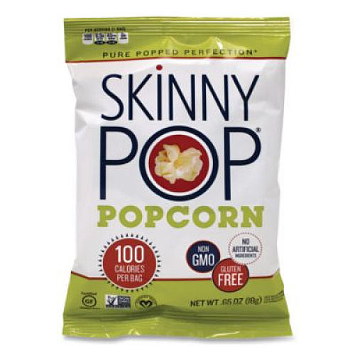 SkinnyPop Popcorn, Original, 0.65 oz Bag, 28/Carton (SKP00462)