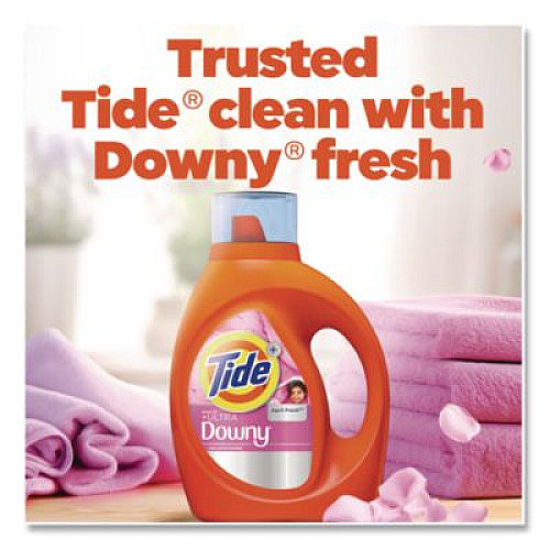 Tide Plus Boost of Ultra Downy Laundry Detergent, HE Compatible, April Fresh Scent, 73 oz Bottle (17523)