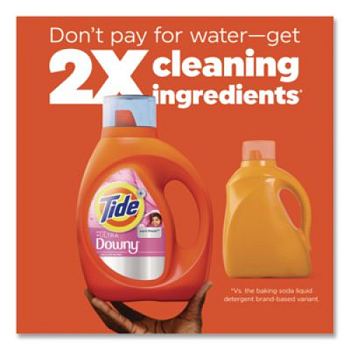 Tide Plus Boost of Ultra Downy Laundry Detergent, HE Compatible, April Fresh Scent, 73 oz Bottle (17523)