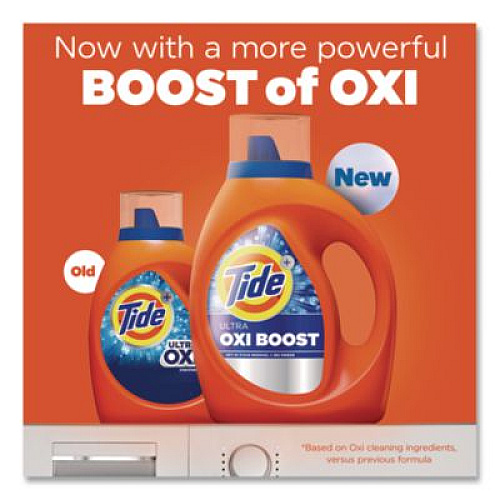 Tide Ultra OXI Boost Laundry Detergent, HE Compatible, 117 oz Bottle (17538)