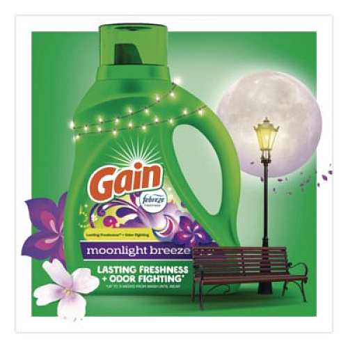 Gain Liquid Laundry Detergent, HE Compatible, Moonlight Breeze, 194 oz Bottle (19112)