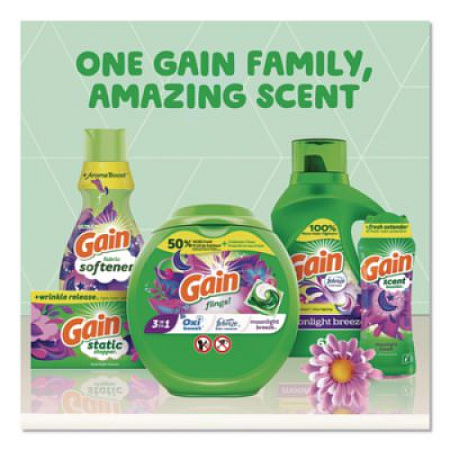 Gain Liquid Laundry Detergent, HE Compatible, Moonlight Breeze, 194 oz Bottle (19112)