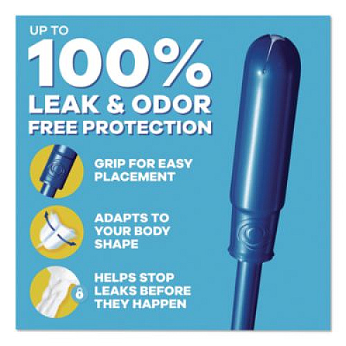 Tampax Pearl Tampons, Regular Absorbency, 50/Pack (71135)