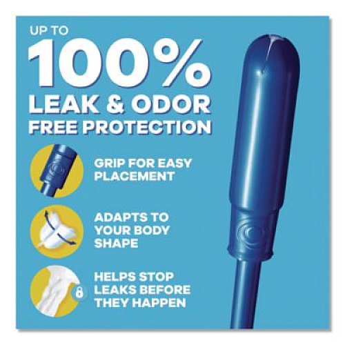 Tampax Pearl Tampons, Light/Regular/Super Absorbency, 47/Pack (71447)
