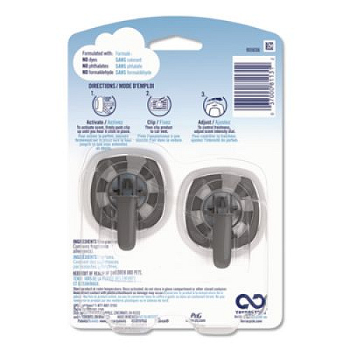 Febreze CAR Air Freshener, Linen and Sky, 2 mL, 2/Pack (811131)