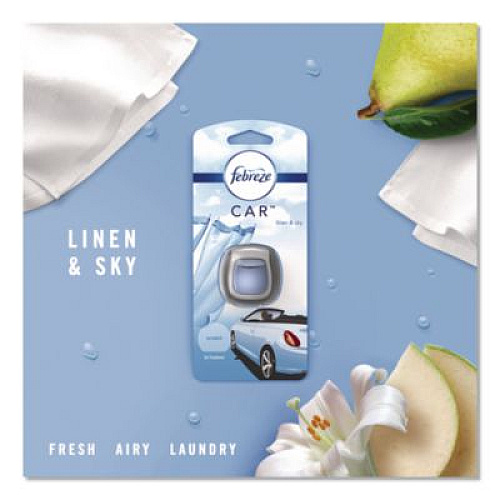 Febreze CAR Air Freshener, Linen and Sky, 2 mL, 2/Pack (811131)