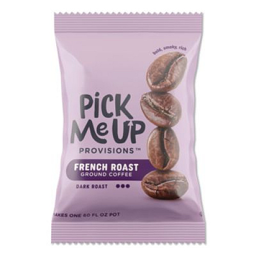 Pick Me Up Provisions French Roast Coffee Fraction Pack, 2.2 oz, 42/Carton (BHS90366)