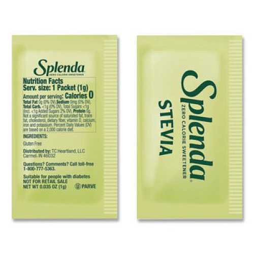 Splenda Stevia Sweetener Pack, 0.04 oz, 1,000/Carton (HFP00615)