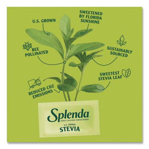 Splenda Stevia Sweetener Pack, 0.04 oz, 1,000/Carton (HFP00615)