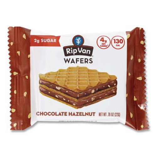 Rip Van Wafers, Chocolate Hazelnut, 0.78 oz Packet, 16/Box (RVW70519)