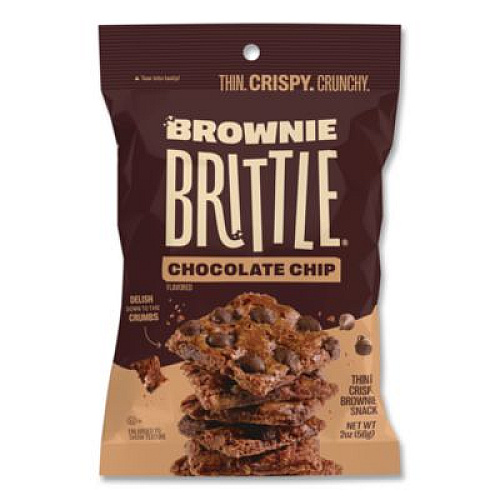 Sheila Gs Brownie Brittle Chocolate Chip Crisps, 2 oz Bag, 24/Carton (SGB01122)