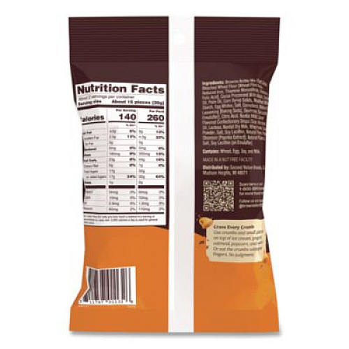 Sheila Gs Brownie Brittle Salted Caramel Brownie Snack, 2 oz Bag, 24/Carton (SGB01132)