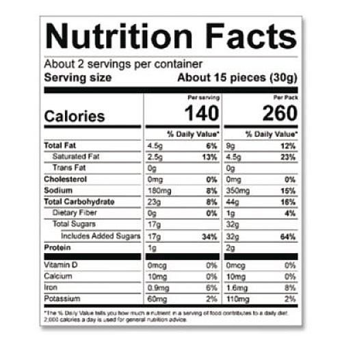 Sheila Gs Brownie Brittle Salted Caramel Brownie Snack, 2 oz Bag, 24/Carton (SGB01132)
