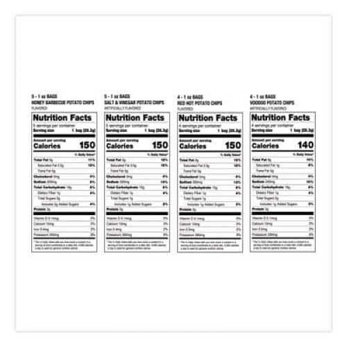 Utz Flavor Lovers Variety Pack, Assorted Flavors, 42/Carton (UQF35231)